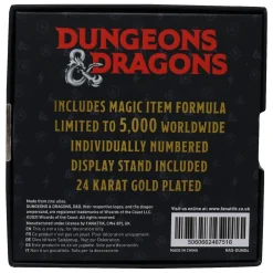 New Fanattik Dungeons & Dragons - 24k Gold Plated Amulet of Health - Medallion