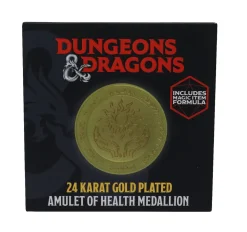 New Fanattik Dungeons & Dragons - 24k Gold Plated Amulet of Health - Medallion