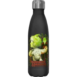 Online Fifth Sun Dungeons and Dragons - Doric Owlbear Vignette - Black 17 oz Stainless Steel Bottle