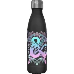 Discount Fifth Sun Dungeons and Dragons - Pastel Playable - Black 17 oz Stainless Steel Bottle