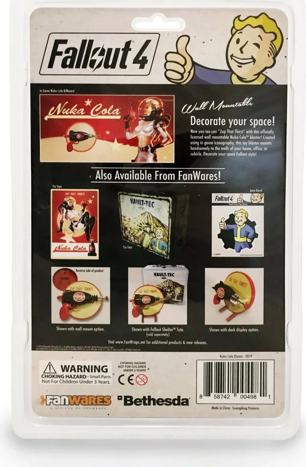 Hot Diamond Comics Fallout - Nuka Cola Blaster Wall Mount - Replica