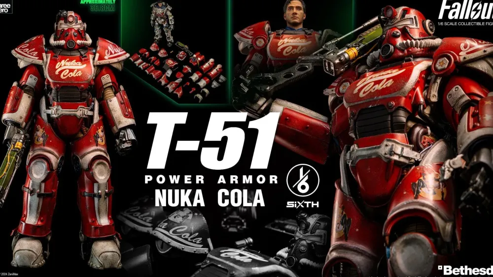 Discount threezero Fallout - T-51 Nuka Cola Power Armor 1/6 Scale - Action Figure