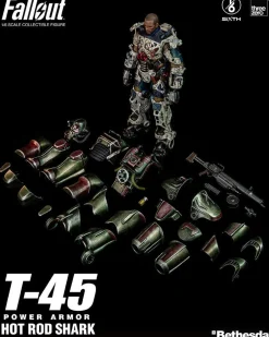 Fashion threezero Fallout - T-45 Power Armor Hot Rod Shark 1/6 Scale - Action Figure