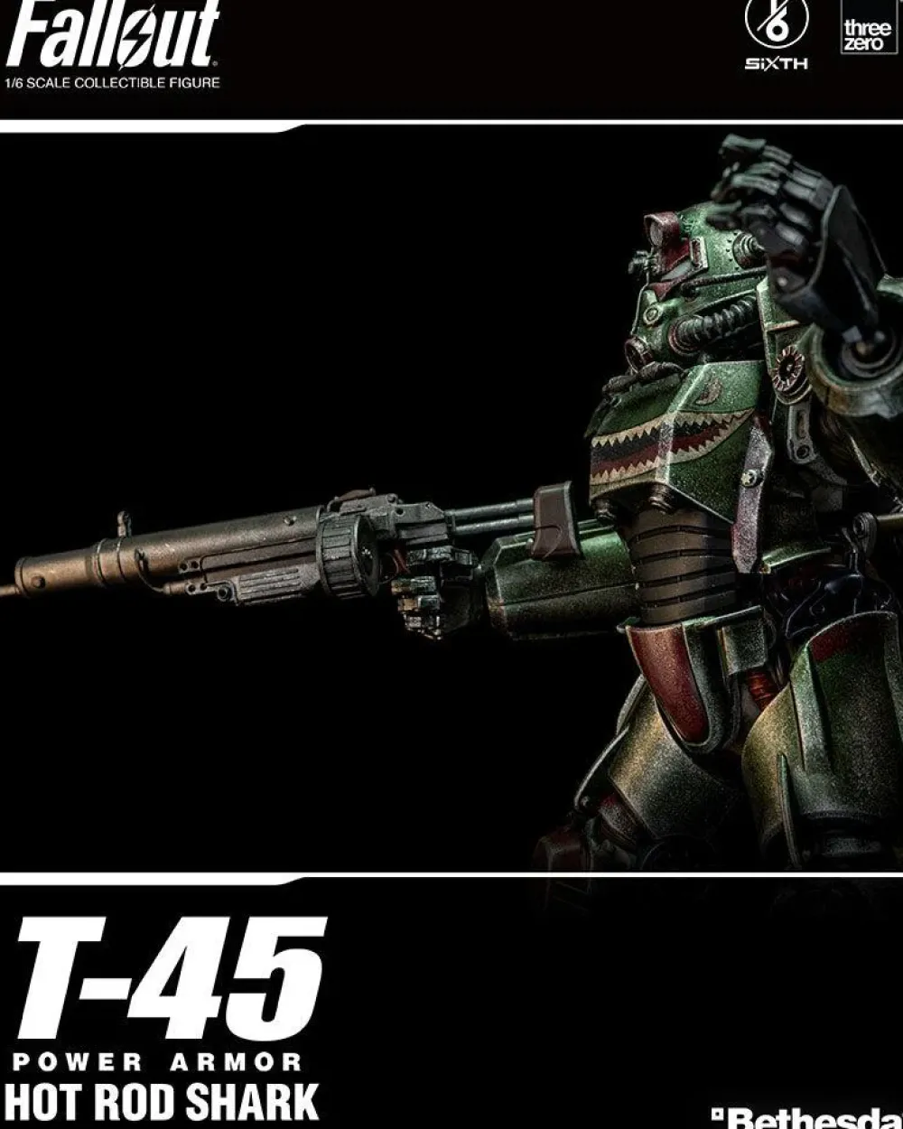 Fashion threezero Fallout - T-45 Power Armor Hot Rod Shark 1/6 Scale - Action Figure