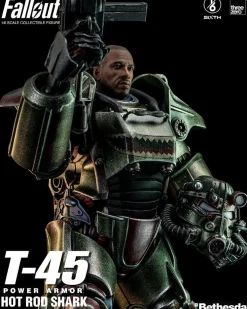 Fashion threezero Fallout - T-45 Power Armor Hot Rod Shark 1/6 Scale - Action Figure