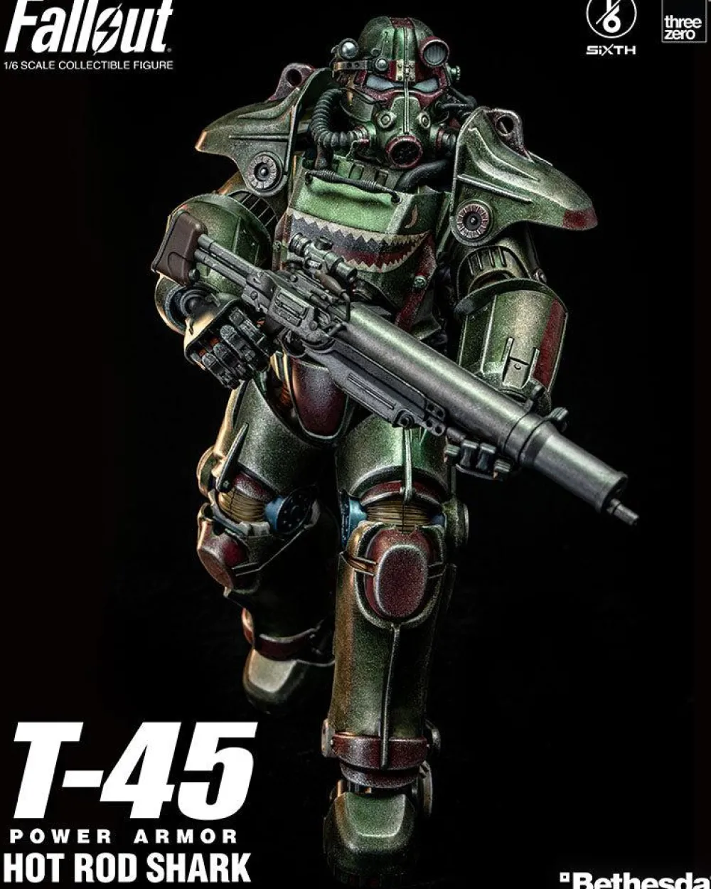 Fashion threezero Fallout - T-45 Power Armor Hot Rod Shark 1/6 Scale - Action Figure