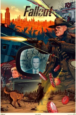 Fashion IGN Store/One Touch Point Fallout - The Ghoul 16 x 24 Lithograph Poster by Kevin Tong