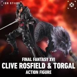 Fashion UTC/Square Enix Final Fantasy XVI - Clive Rosfield and Torgal Bring Arts - Action Figure