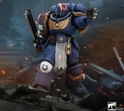 Clearance Joytoy Warhammer 40,000: Space Marine 2 - Ultramarines Lieutenant Titus - Action Figure