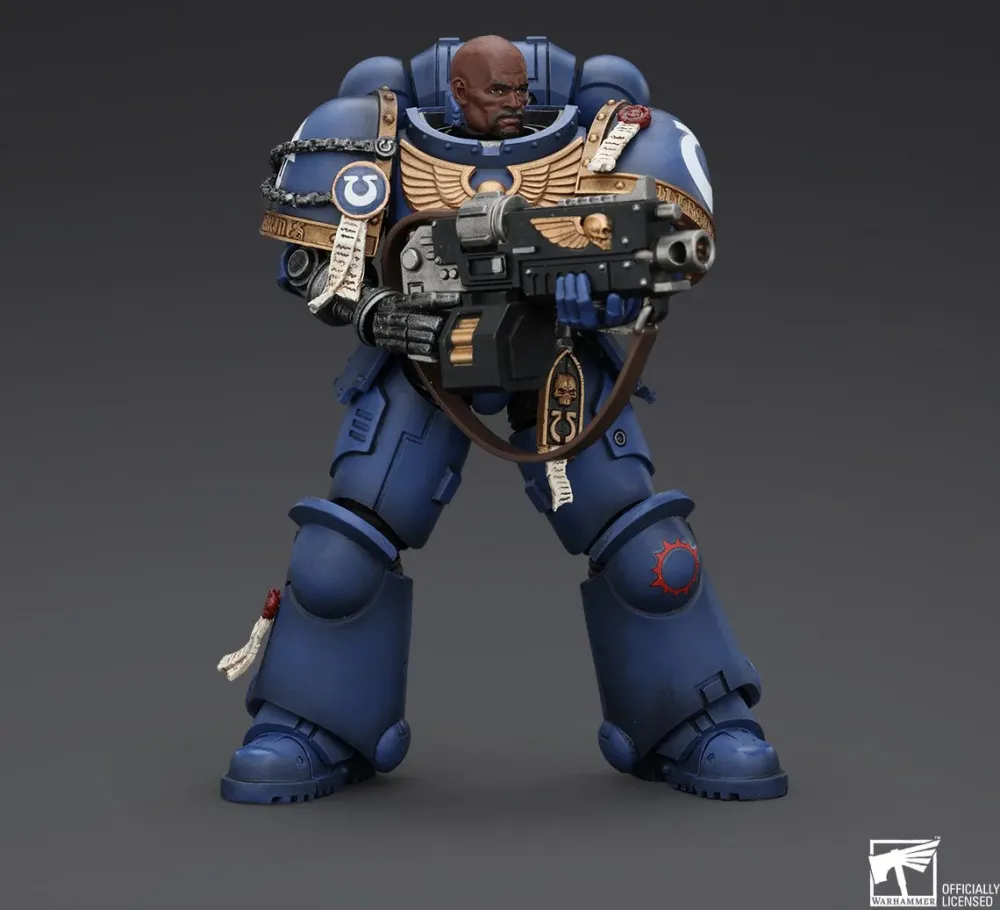 Outlet Joytoy Warhammer 40,000: Space Marine 2 - Ultramarines, Brother Chairon - Action Figure