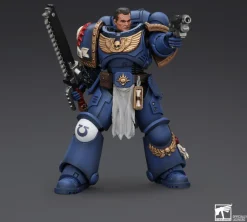 Clearance Joytoy Warhammer 40,000: Space Marine 2 - Ultramarines Lieutenant Titus - Action Figure
