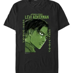 Online Fifth Sun Attack on Titan - Levi Textbox - T-Shirt
