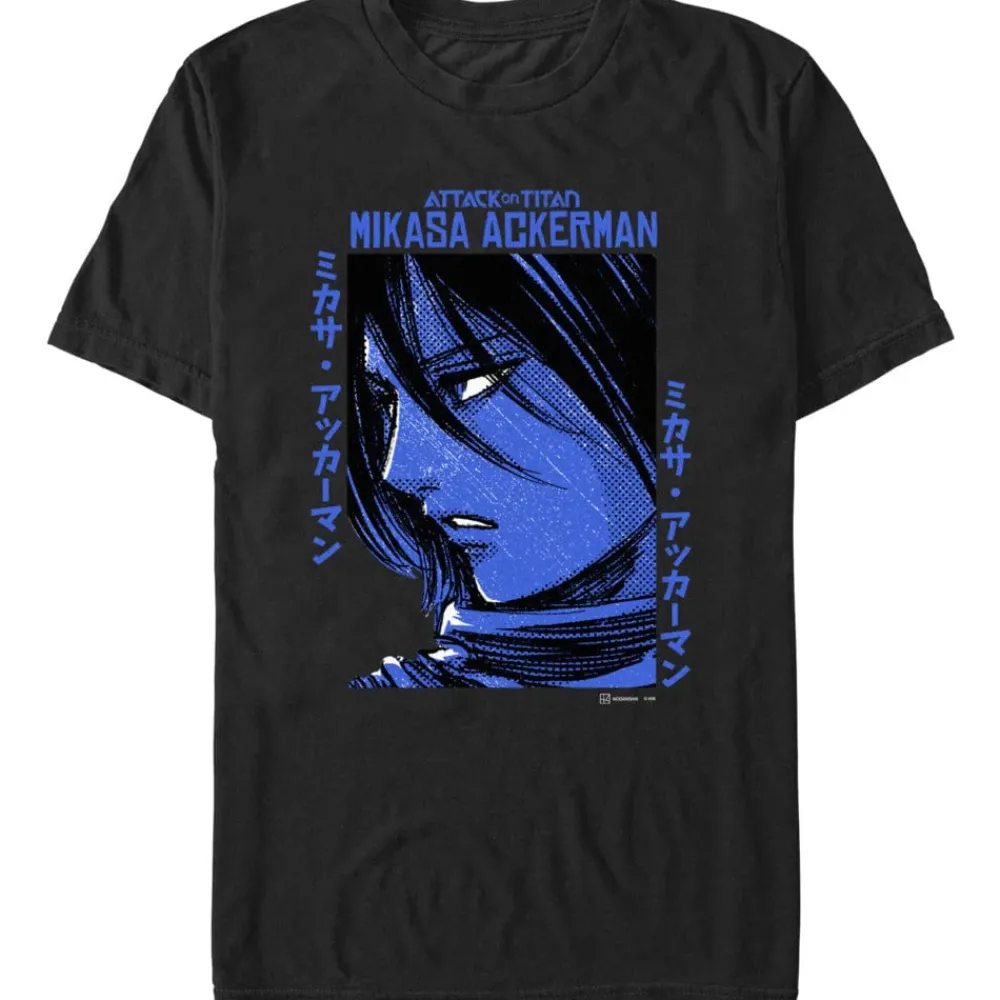 Clearance Fifth Sun Attack on Titan - Mikasa Textbox - T-Shirt