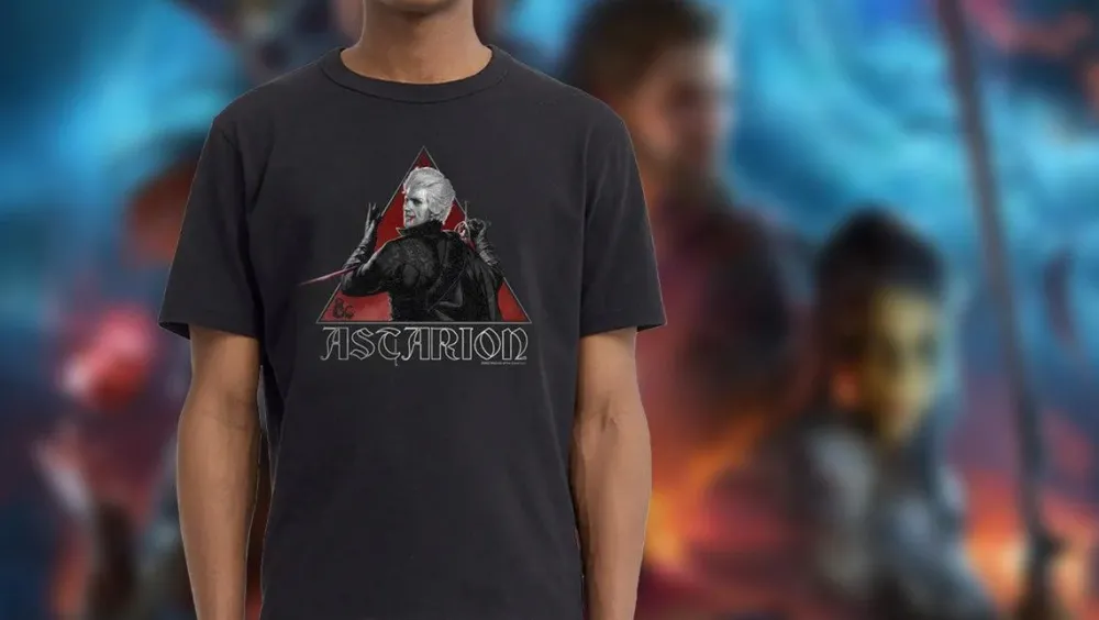 Sale Fifth Sun Baldur's Gate 3 - Astarion Hero Shot - T-Shirt