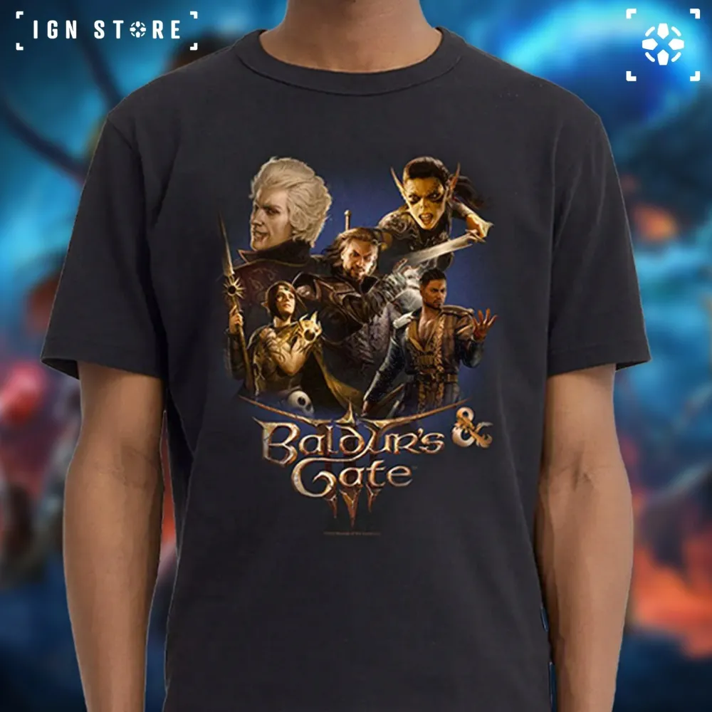 Discount Fifth Sun Baldur's Gate 3 - Baldur's Squad Collage - T-Shirt