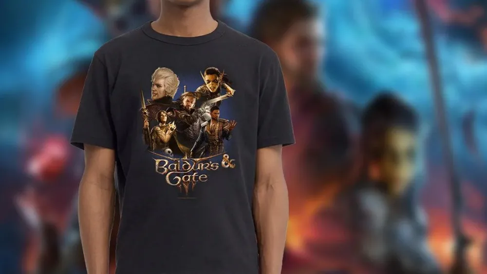 Discount Fifth Sun Baldur's Gate 3 - Baldur's Squad Collage - T-Shirt