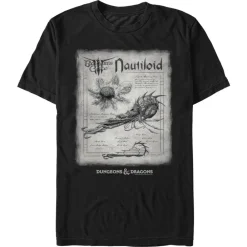 Clearance Fifth Sun Baldur's Gate 3 - Nautiloid Schematic - T-Shirt