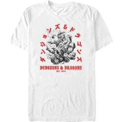 Clearance Fifth Sun Dungeons and Dragons - Katakana Beholder Fight - T-Shirt