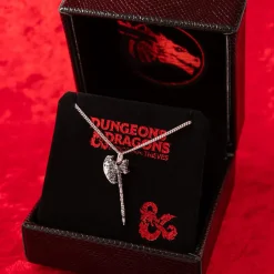 Fashion RockLove Jewelry Dungeons and Dragons X RockLove Holga Molten Axe Necklace