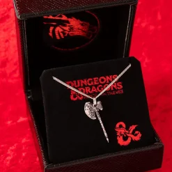 Fashion RockLove Jewelry Dungeons and Dragons X RockLove Holga Molten Axe Necklace