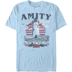 New Fifth Sun Jaws - Distressed Amity Island Tourist Shirt - T-Shirt