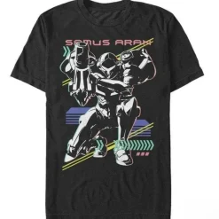 Clearance Fifth Sun Metroid - Samus Aran Neon - T-Shirt