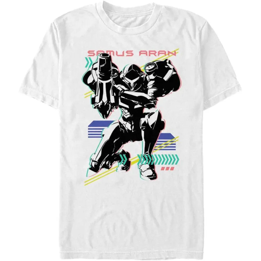 Clearance Fifth Sun Metroid - Samus Aran Neon - T-Shirt