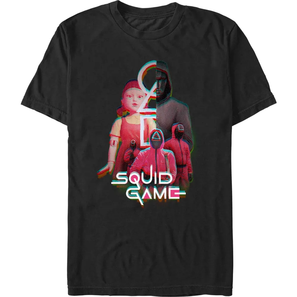 Outlet Fifth Sun Squid Game - Glitch Games - T-Shirt