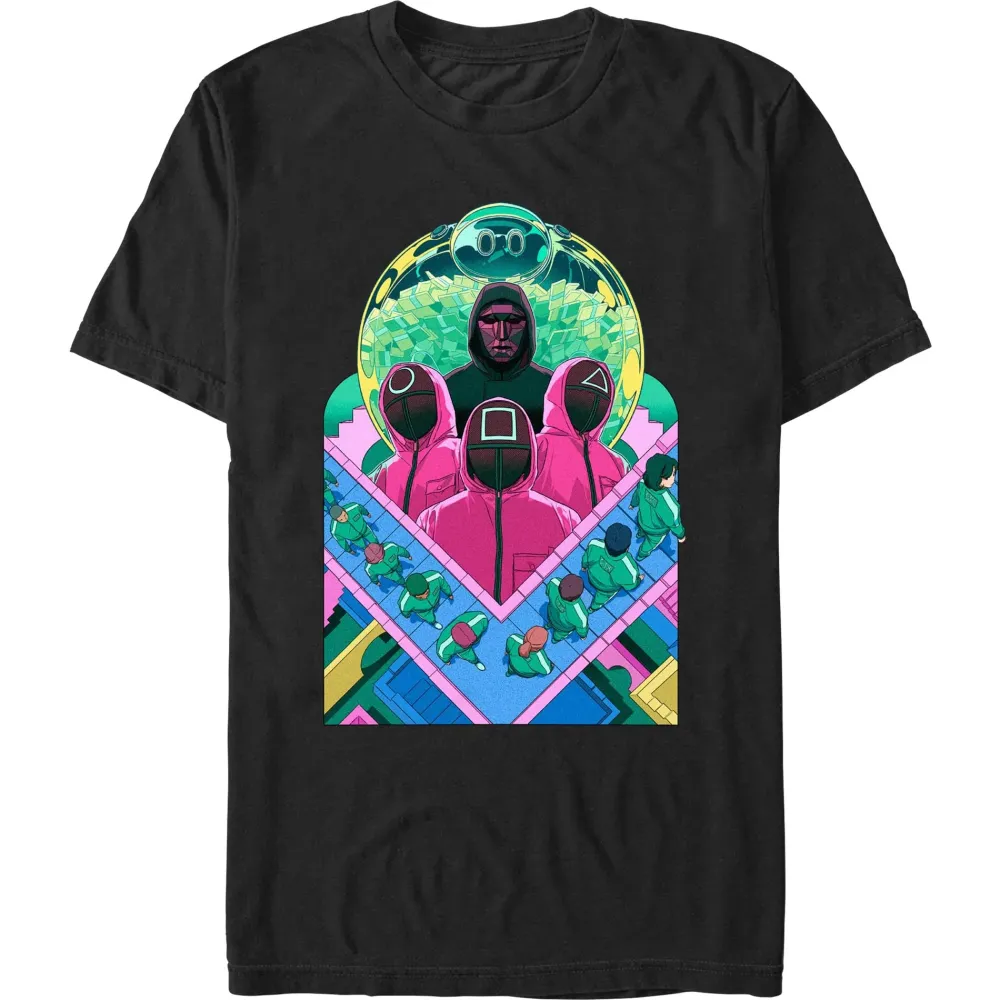 Fashion Fifth Sun Squid Game - Illustration Characters - T-Shirt