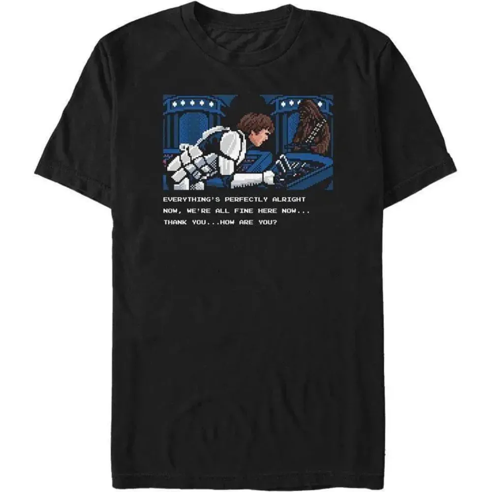 Online Fifth Sun Star Wars - 8-Bit Cinema Scene - T-Shirt