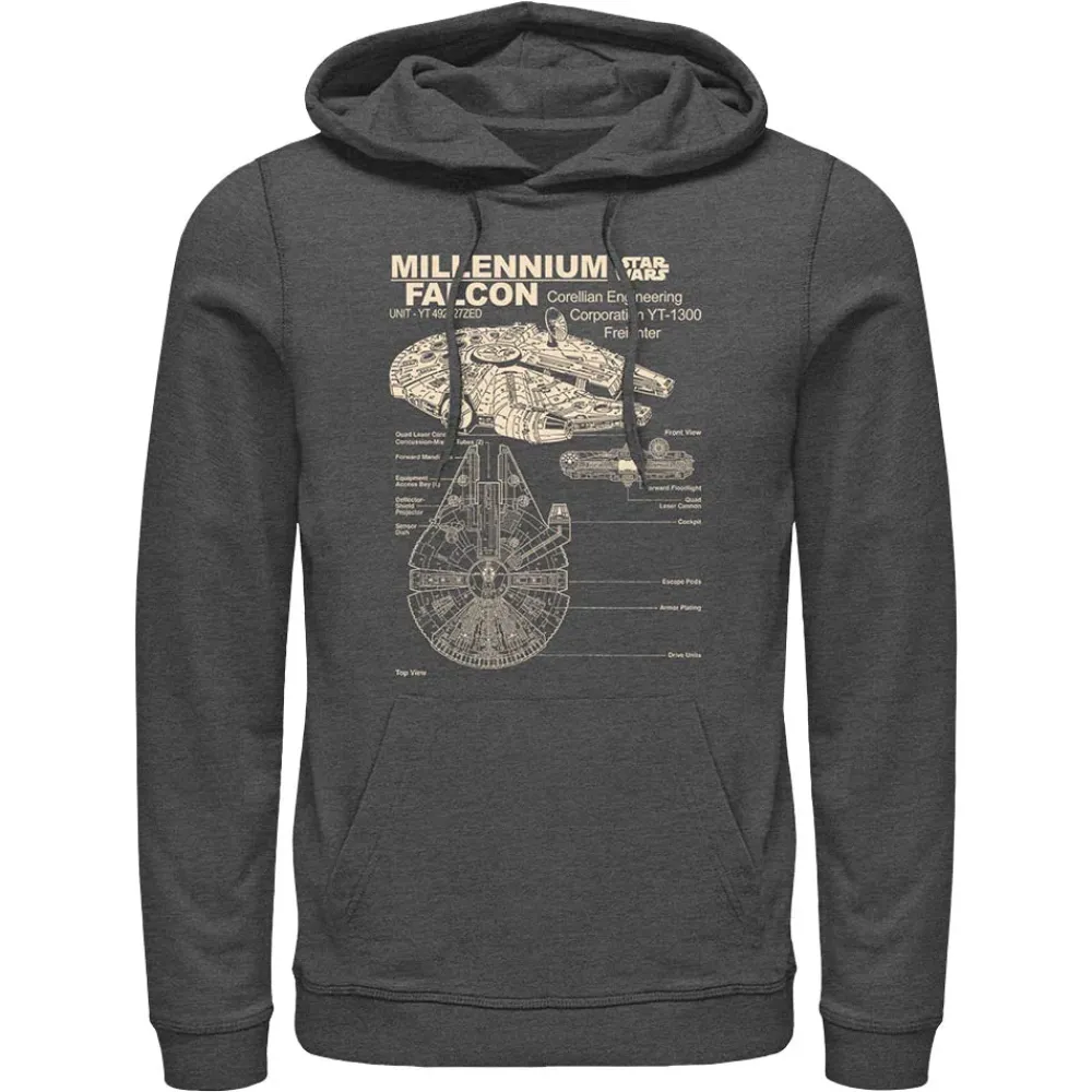 Outlet Fifth Sun Star Wars - Corellian Freighter - Hoodie