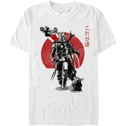 Outlet Fifth Sun Star Wars - The Mandalorian Wolf and Cub - T-Shirt