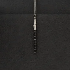Discount RockLove Jewelry Star Wars X RockLove Darksaber Crystal Lightsaber Necklace