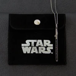 Discount RockLove Jewelry Star Wars X RockLove Darksaber Crystal Lightsaber Necklace