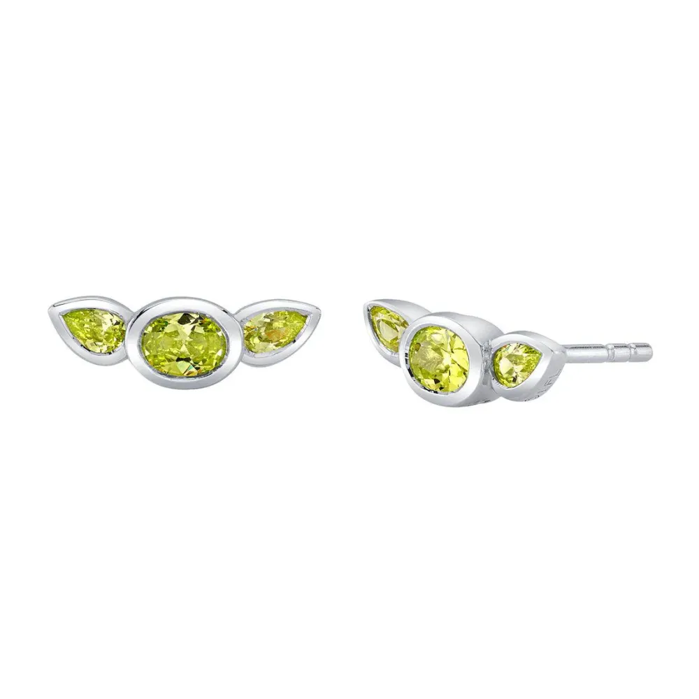 New RockLove Jewelry Star Wars X RockLove Grogu Crystal Stud Earrings