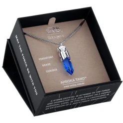 Outlet RockLove Jewelry Star Wars X RockLove Padawan Ahsoka Tano Blue Kyber Crystal Necklace