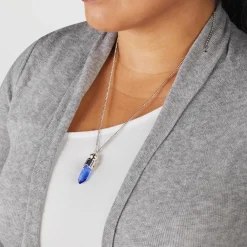 Outlet RockLove Jewelry Star Wars X RockLove Padawan Ahsoka Tano Blue Kyber Crystal Necklace