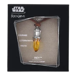 New RockLove Jewelry Star Wars X RockLove Rey Kyber Crystal Necklace