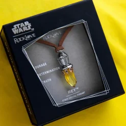 New RockLove Jewelry Star Wars X RockLove Rey Kyber Crystal Necklace