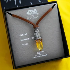 New RockLove Jewelry Star Wars X RockLove Rey Kyber Crystal Necklace