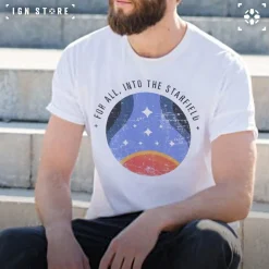 Hot Difuzed Starfield - For All Into The Starfield - T-Shirt