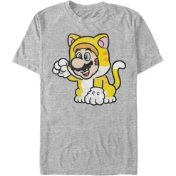 New Fifth Sun Super Mario Bros. - Cat Mario Solo - T-Shirt