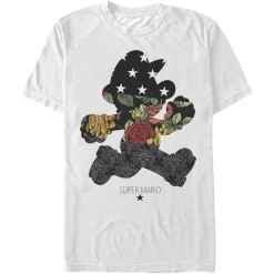 Clearance Fifth Sun Super Mario Bros. - Dark Cut Mario - T-Shirt