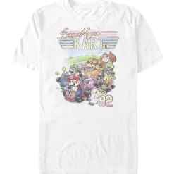 Sale Fifth Sun Super Mario Bros. - Kart Nineties Neon Distressed - T-Shirt