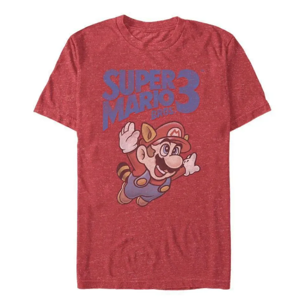 Sale Fifth Sun Super Mario Bros. - Super Mario Bros. 3 Retro Distressed - T-Shirt