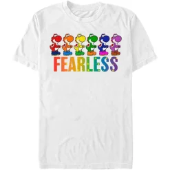 Sale Fifth Sun Super Mario Bros. - Yoshi Fearless - T-Shirt
