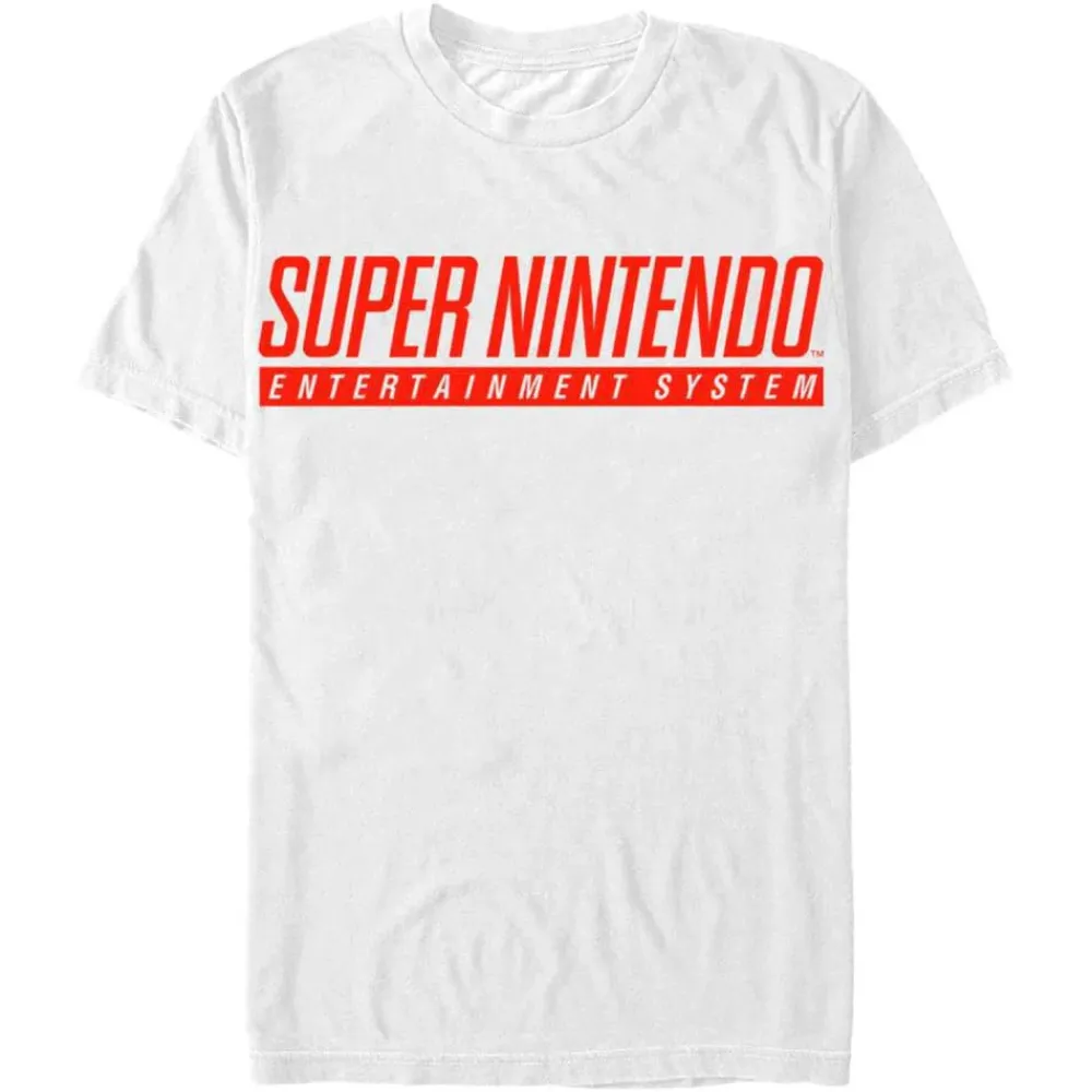 Discount Fifth Sun Super Nintendo - SNES Logo - White T-Shirt