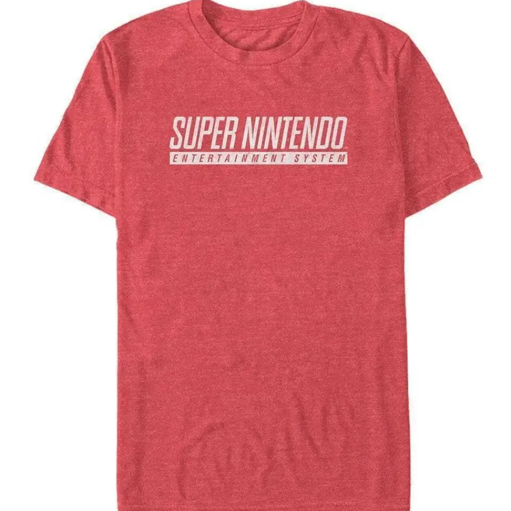 Fashion Fifth Sun Super Nintendo - SNES Logo Distressed - T-Shirt