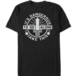 Fashion Fifth Sun The Legend of Zelda - It's Dangerous - Black