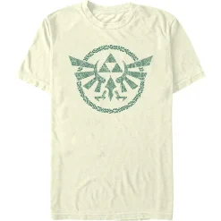 Sale Fifth Sun The Legend of Zelda - Tears of the Kingdom Hyrule Crest Green - T-Shirt